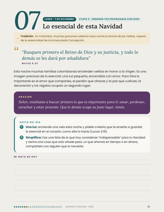 Una página diaria